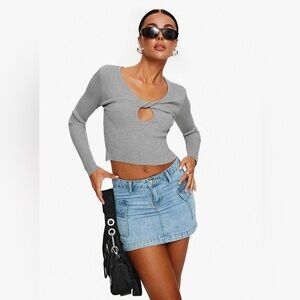 NWT Princess Polly denim skirt size 8